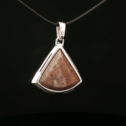 Sterling Silver Gemstone Pendant With Rutile Quartz - Le Dragon Argenté - Live Sale - 