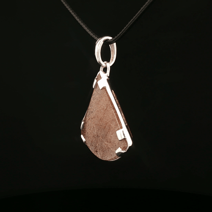 Sterling Silver Gemstone Pendant With Rutile Quartz - Le Dragon Argenté - Live Sale - 