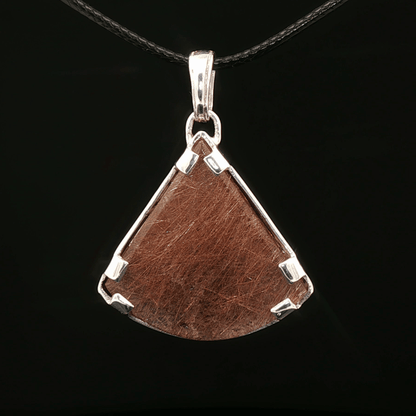 Sterling Silver Gemstone Pendant With Rutile Quartz - Le Dragon Argenté - Live Sale - 