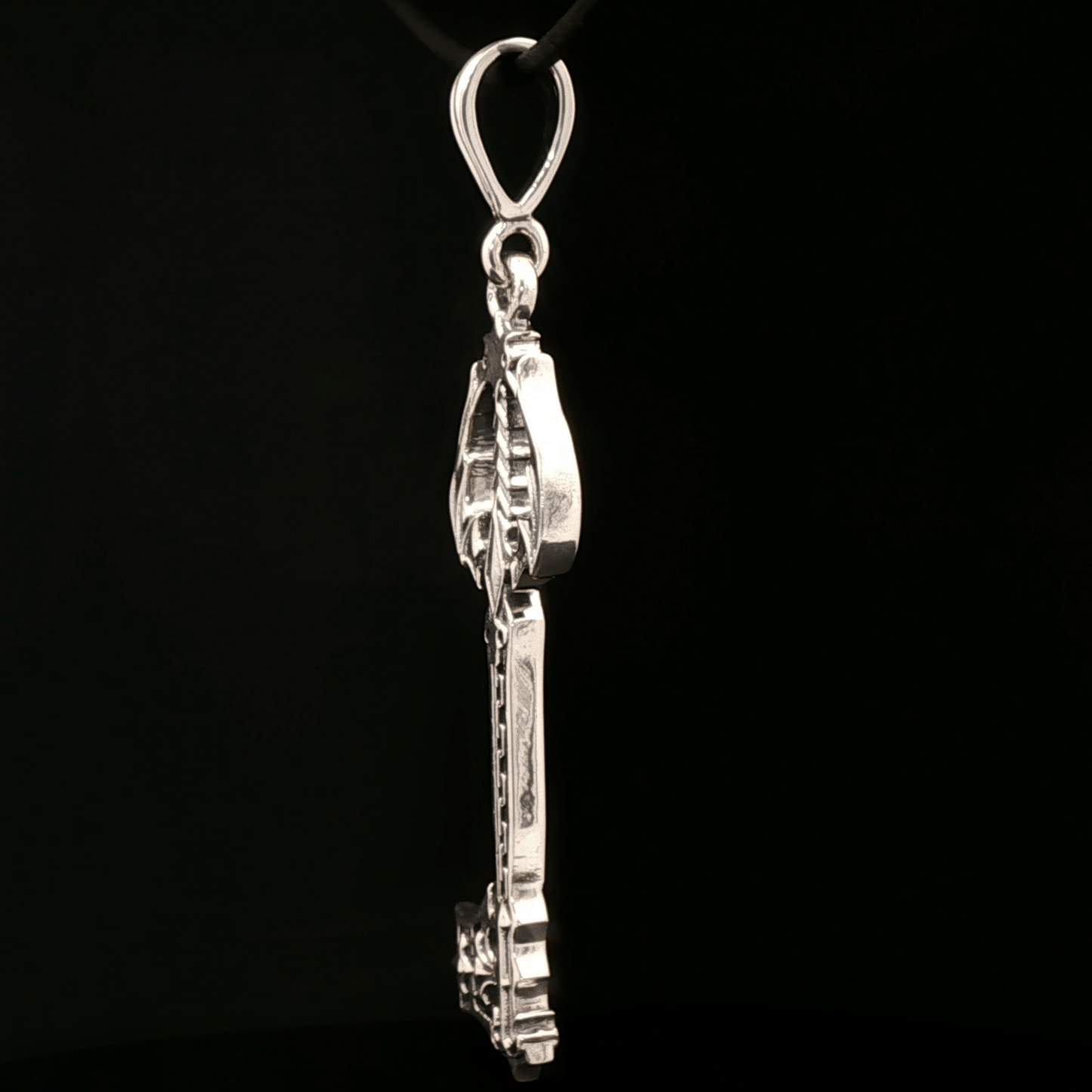 Sterling Silver New Oblivion Keyblade Pendant - Le Dragon Argenté - Live Sale - 
