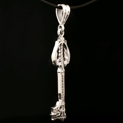 Sterling Silver New Oblivion Keyblade Pendant - Le Dragon Argenté - Live Sale - 
