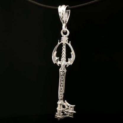 Sterling Silver New Oblivion Keyblade Pendant - Le Dragon Argenté - Live Sale - 