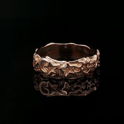 Sun, Moon, & Star Band in Antique Bronze - Le Dragon Argenté