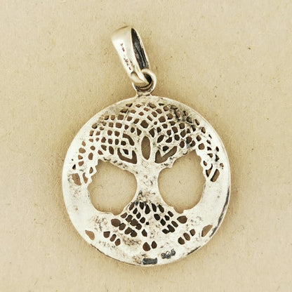 Tree of Life Pendant in Sterling Silver or Antique Bronze - Le Dragon Argenté