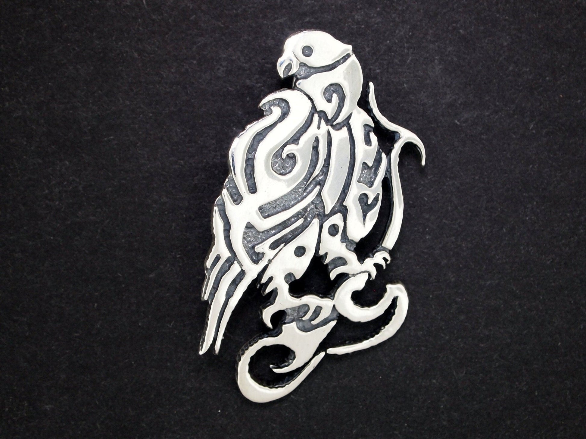 Tribal Animal Pendant in Sterling Silver or Antique Bronze - Le Dragon Argenté