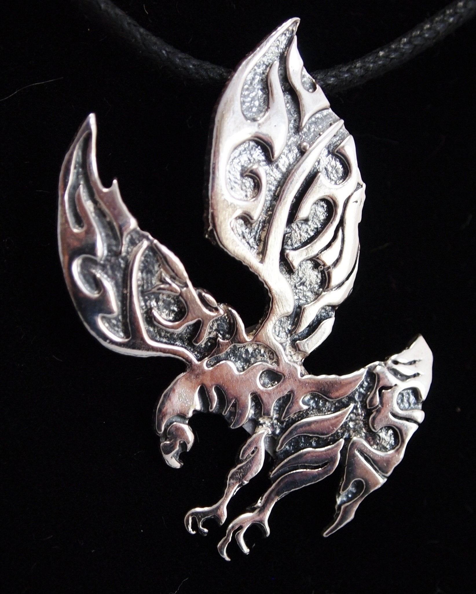 Tribal Animal Pendant in Sterling Silver or Antique Bronze - Le Dragon Argenté