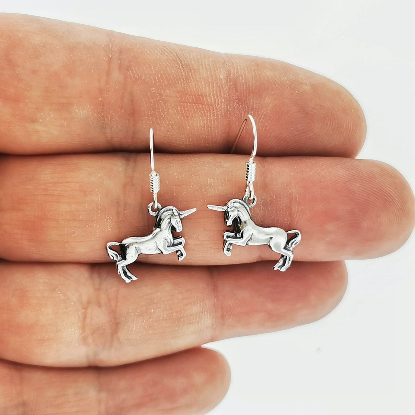 Unicorn Charm Earrings - Le Dragon Argenté