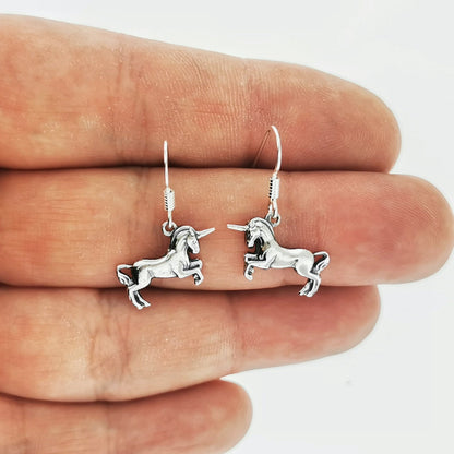 Unicorn Charm Earrings - Le Dragon Argenté