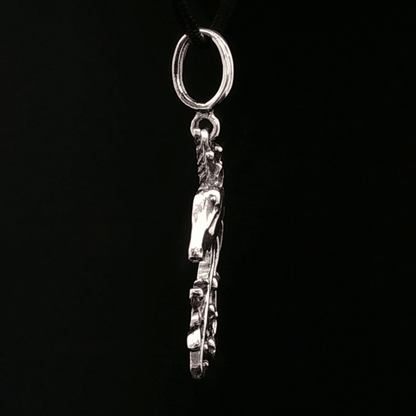 Unicorn Head Pendant in Sterling Silver or Antique Bronze - Le Dragon Argenté