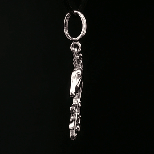 Unicorn Head Pendant in Sterling Silver or Antique Bronze - Le Dragon Argenté