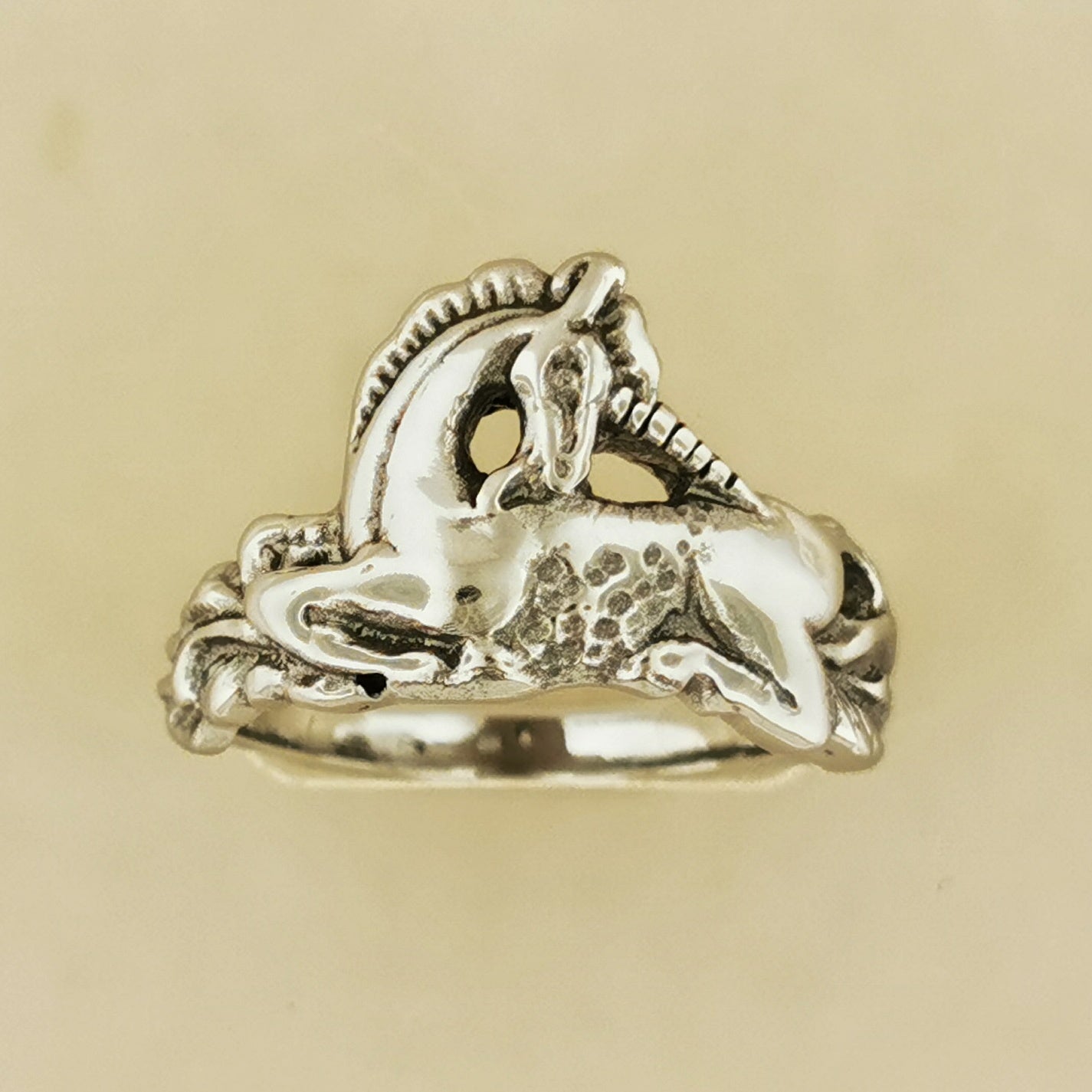 Unicorn Ring in Stainless Steel - Le Dragon Argenté