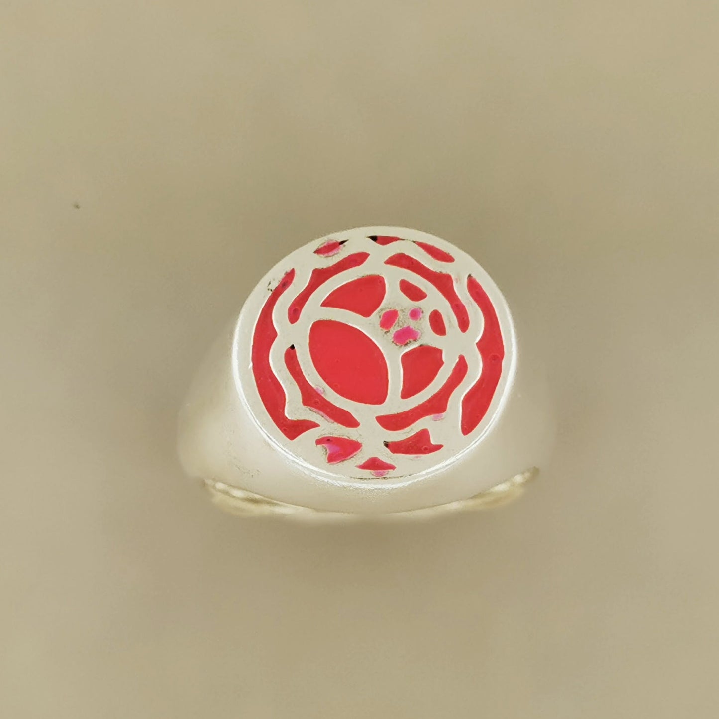 Utena Rose Signet Ring in Sterling Silver or Antique Bronze - Le Dragon Argenté