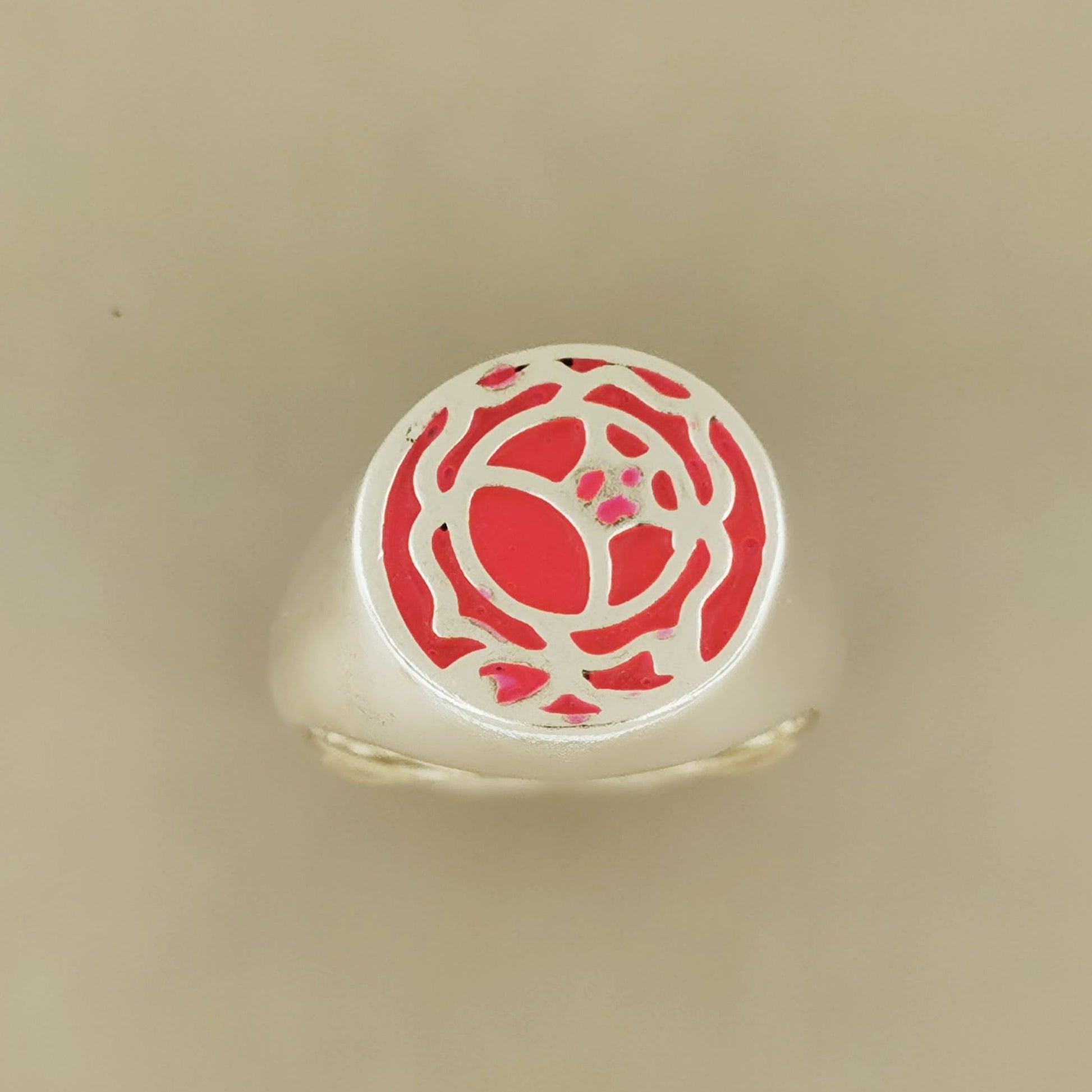 Utena Rose Signet Ring in Sterling Silver or Antique Bronze - Le Dragon Argenté