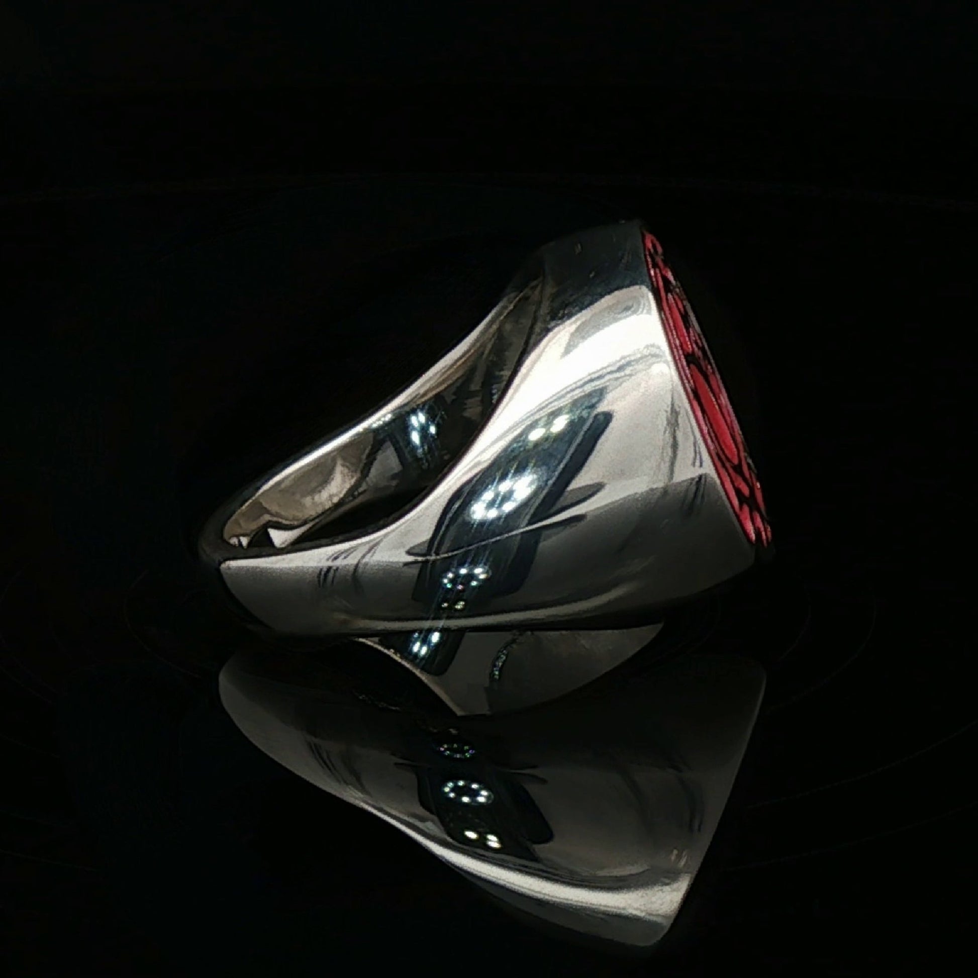 Utena Rose Signet Ring  in Sterling Silver  - Le Dragon Argenté