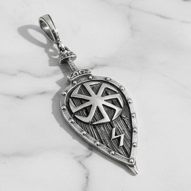 Viking Shield Pendant - Le Dragon Argenté - new arrival - New Arrivals - norse viking