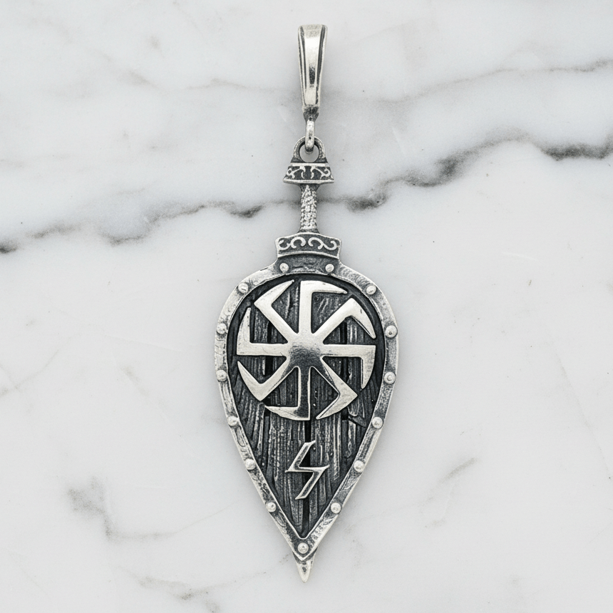 Viking Shield Pendant - Le Dragon Argenté - new arrival - New Arrivals - norse viking