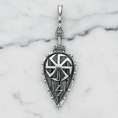 Viking Shield Pendant - Le Dragon Argenté - new arrival - New Arrivals - norse viking