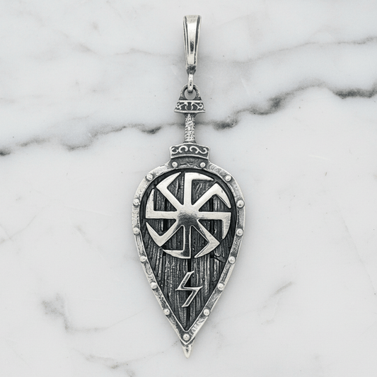 Viking Shield Pendant - Le Dragon Argenté - new arrival - New Arrivals - norse viking
