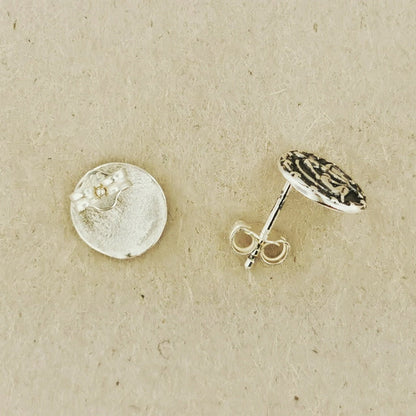 Vintage Style Sterling Silver Zodiac Stud Earrings - Le Dragon Argenté