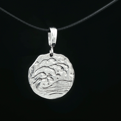 Wave pendant in Sterling Silver - Le Dragon Argenté - Live Sale - 