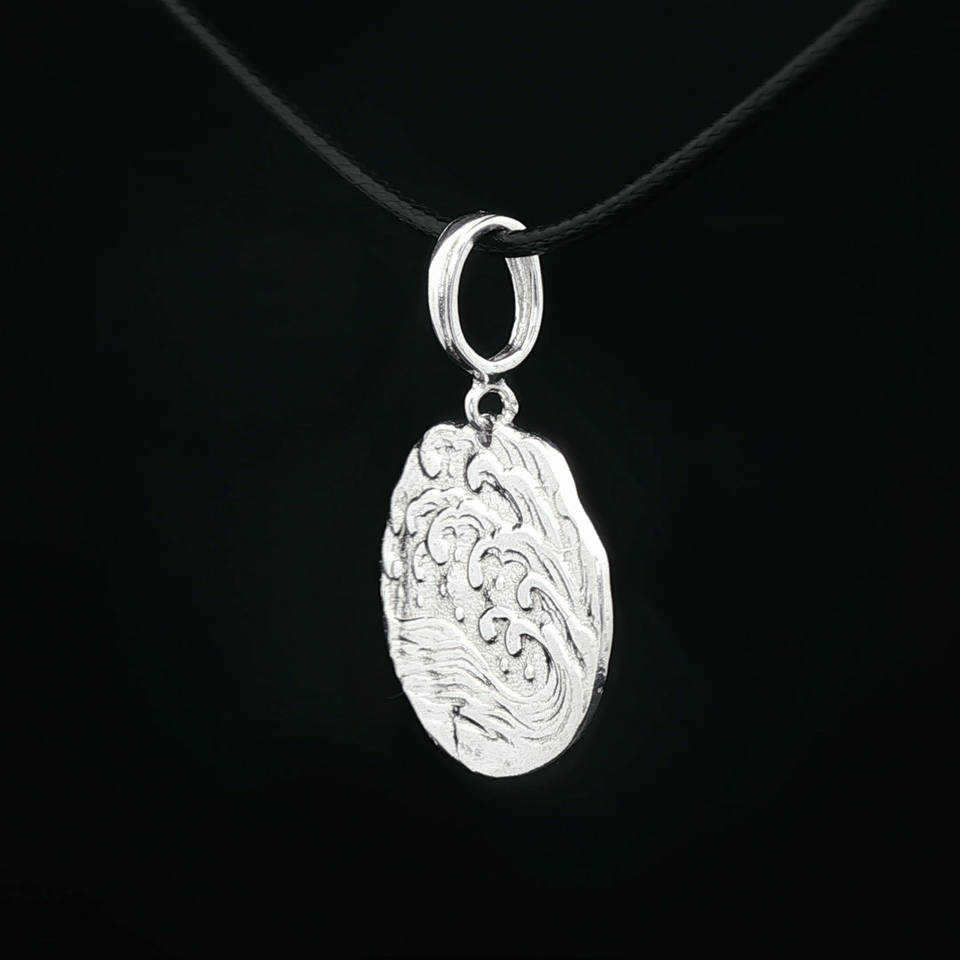 Wave pendant in Sterling Silver - Le Dragon Argenté - Live Sale - 