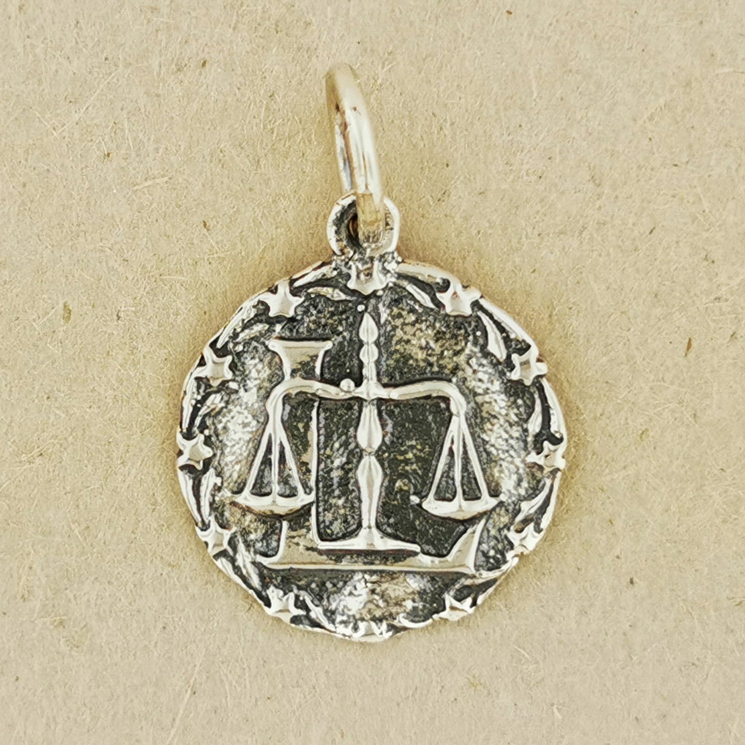 Zodiac Medallion in Sterling Silver Or Antique Bronze - Le Dragon Argenté