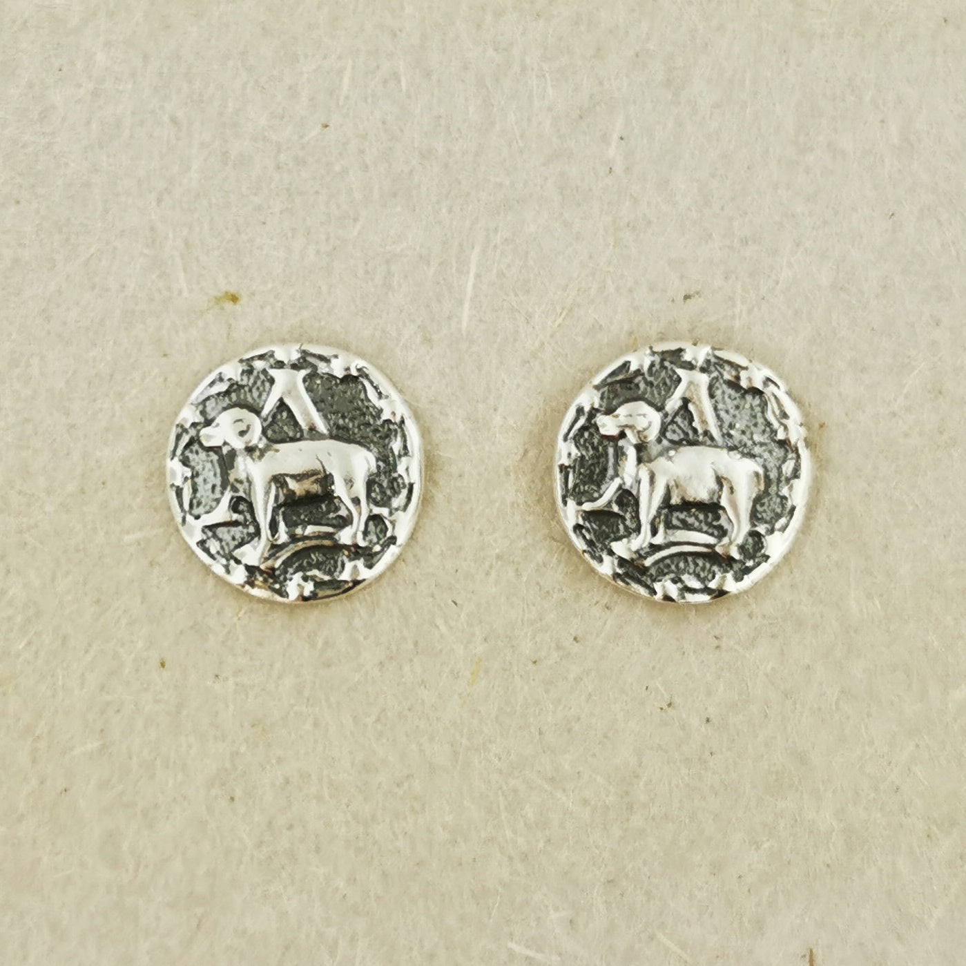 Sterling Silver Zodiac Stud Earrings Aries, Sterling Silver Zodiac Earrings, Zodiac Sign Earrings, Zodiac Sign Stud Earrings, Aries Zodiac Sign Earrings, Aries Zodiac Earrings, Aries Zodiac Studs, Silver Aries Earrings, Silver Aries Studs, Silver Aries Stud Earrings, Aries Birthday Gift, 1950s Zodiac Sign Earrings, Birthsign Earrings In Silver, Silver Zodiac Sign Jewelry, Silver Zodiac Sign Jewellery