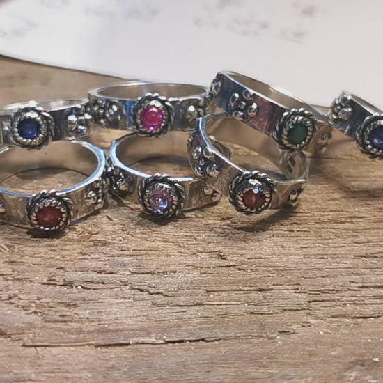 Howls Calcifer Fire Band in Sterling Silver, howls moving castle engagement ring, howl's moving castle ring