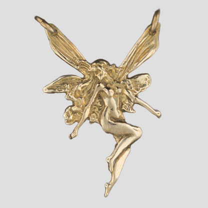 Collier Art Nouveau Fairy en Argent Massif ou Bronze Antique