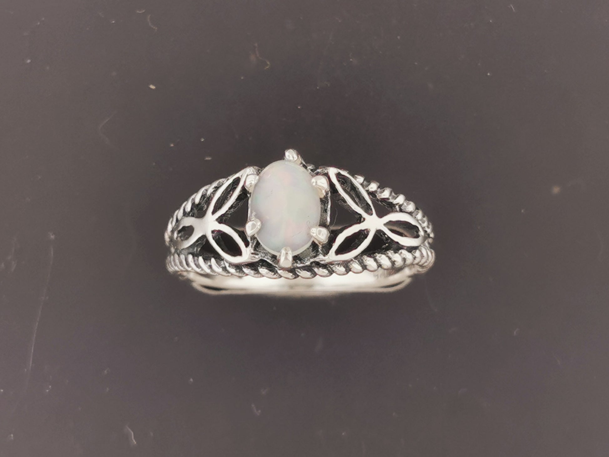 Celtic Triquetra Knotwork Gemstone Ring in Sterling Silver, Celtic Knot Silver Gemstone Ring, Custom Birthstone Engagement Ring, Silver Triquetra Ring, Celtic Silver Ring, Celtic Promise Ring, Celtic Gemstone Ring, Irish Sterling Silver Gemstone Ring