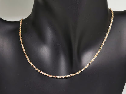Antique Bronze 1.8mm Rope Chain made to order