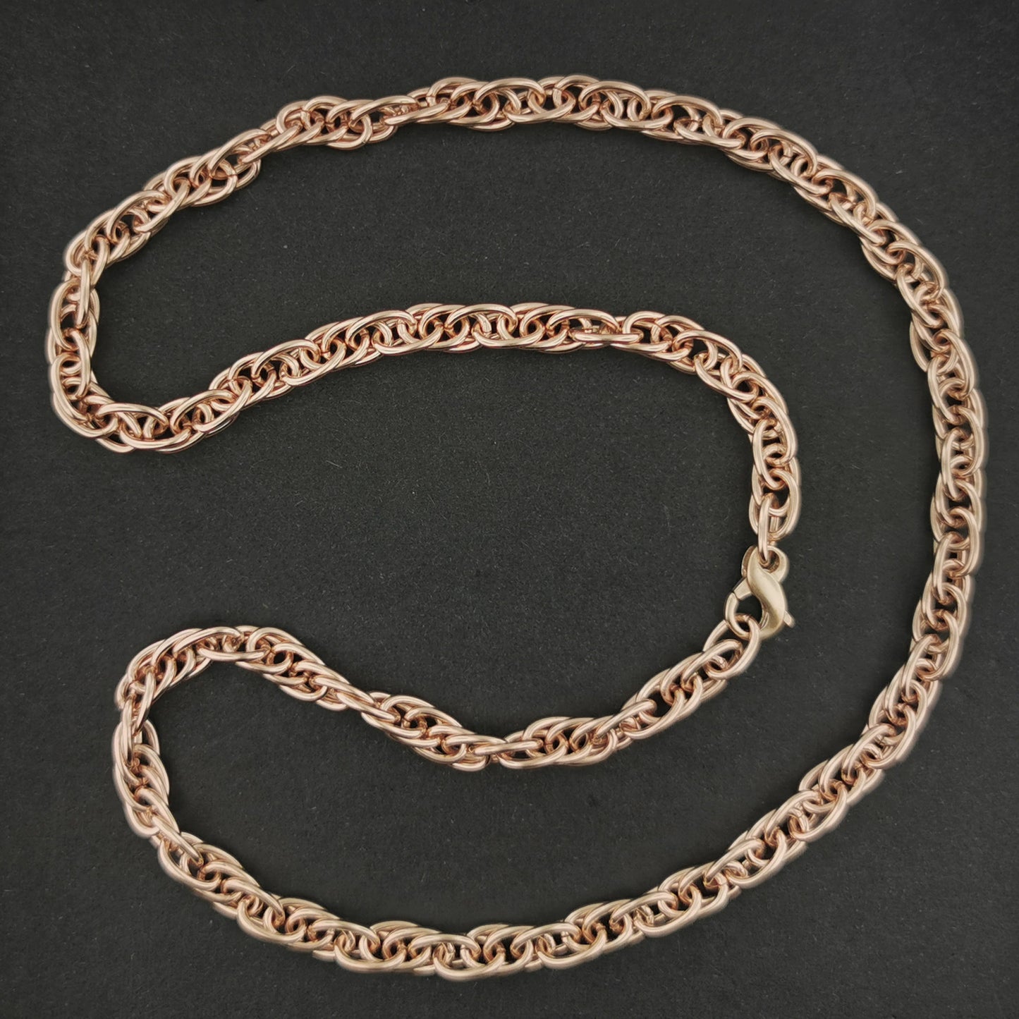 Grande chaîne de corde en bronze antique de 5,6 mm sur commande