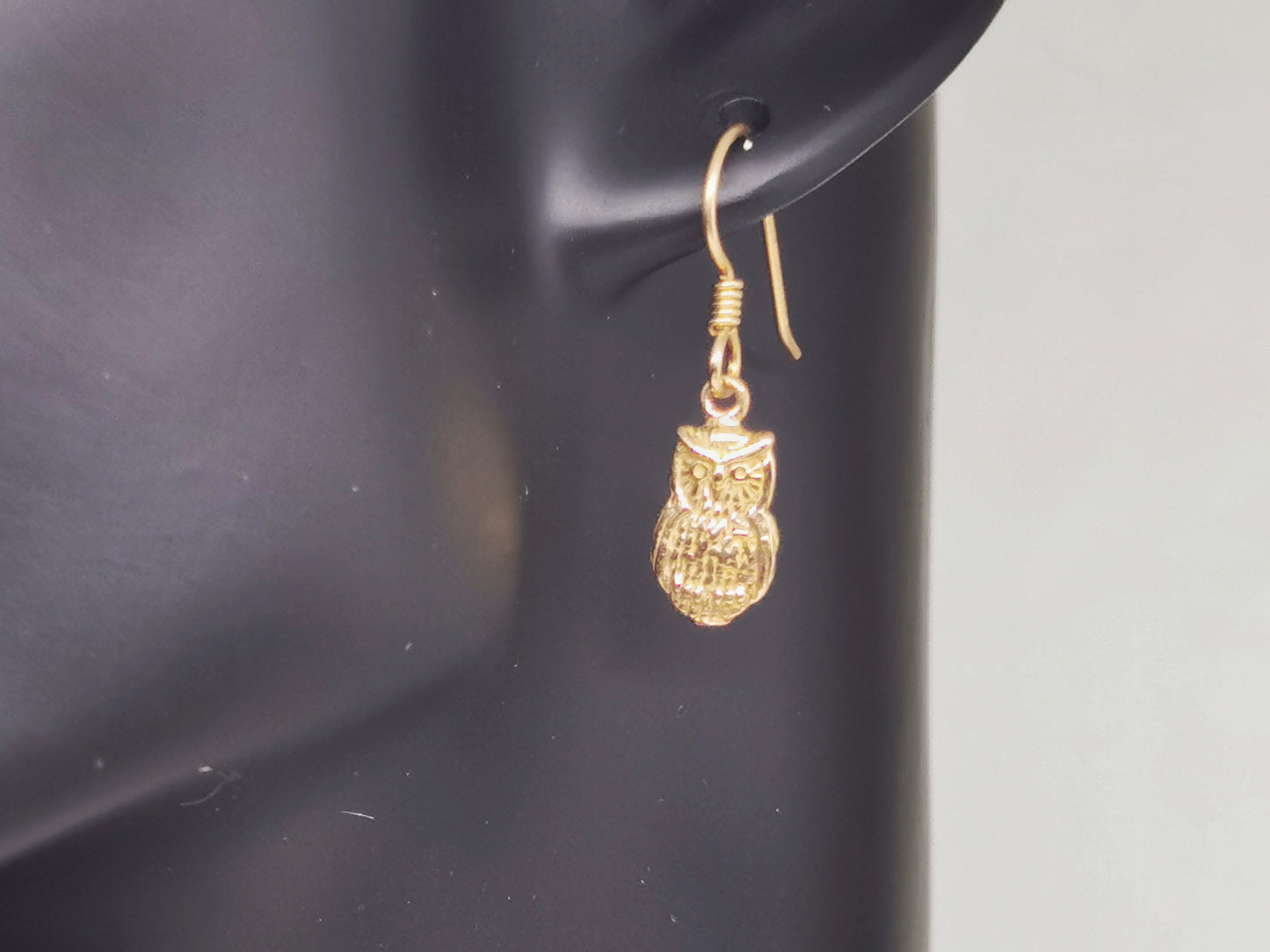 Owl Charm Earrings in Sterling Silver or Antique bronze, Bronze Owl Earrings, Bronze Owl Charm Earrings, Bronze Owl Jewellery, Bronze Owl Jewelry, Bronze Owl Charm Earrings, Bronze Owl Charm, Antique Bronze Owls, Owl Lover Jewellery