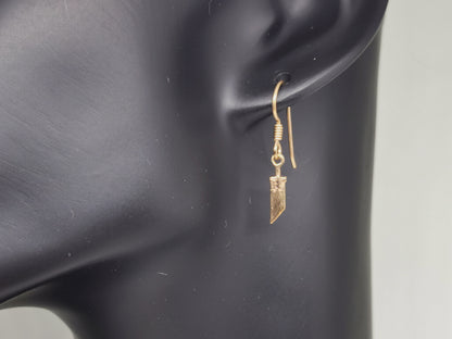 Boucles d'oreilles FF7 Mini Buster Sword en argent sterling ou bronze antique