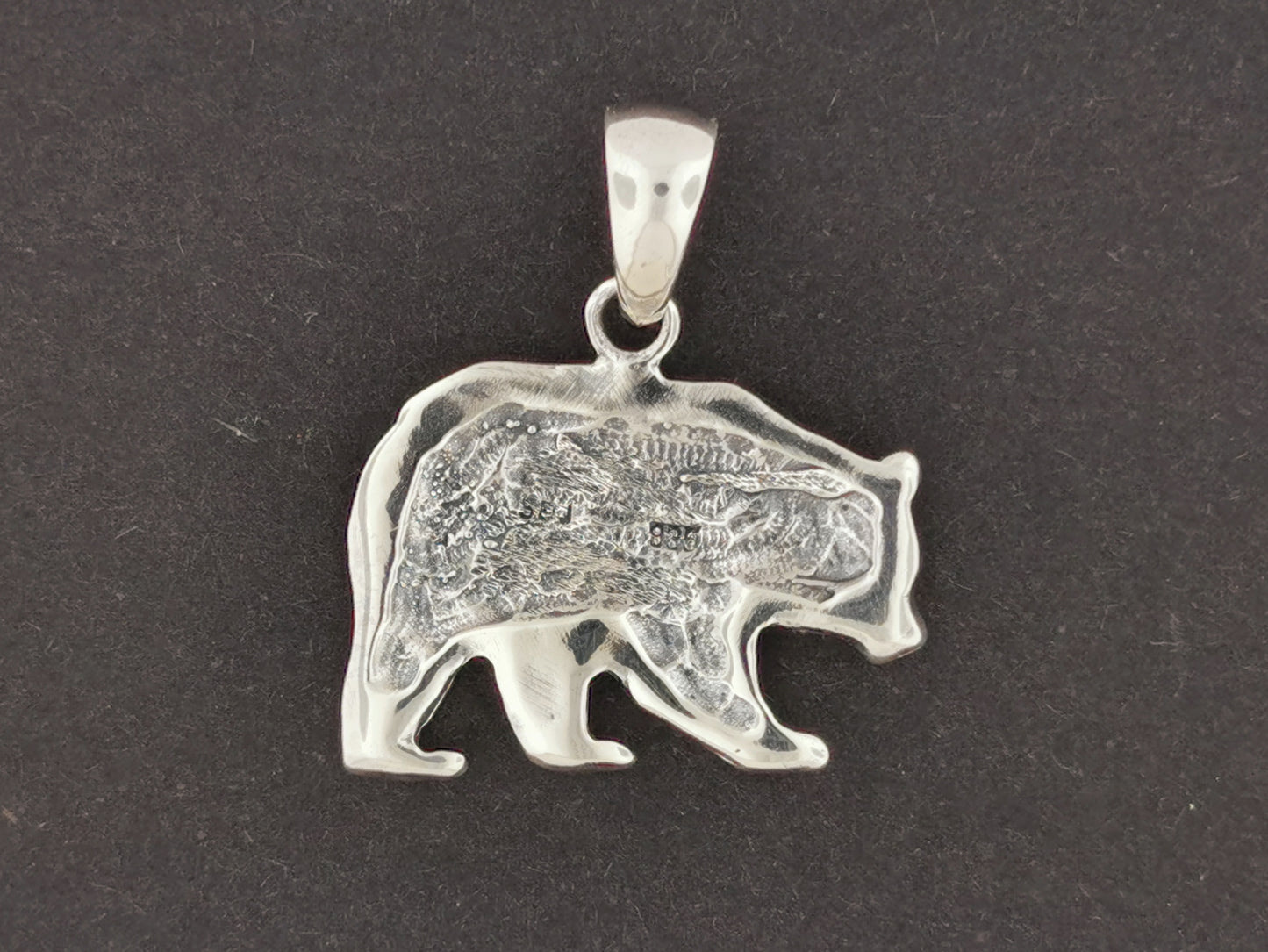 Bear Charm Pendant in 925 Silver or Bronze,  Grizzley Bear Pendant Charm Necklace, Bear Totem Pendant, Silver Bear Pendant, Bear Jewelry In Sterling Silver, Bear Totem Pendant, Silver Animal Pendants, Silver Bear Charm Pendant, Silver Bear Necklace