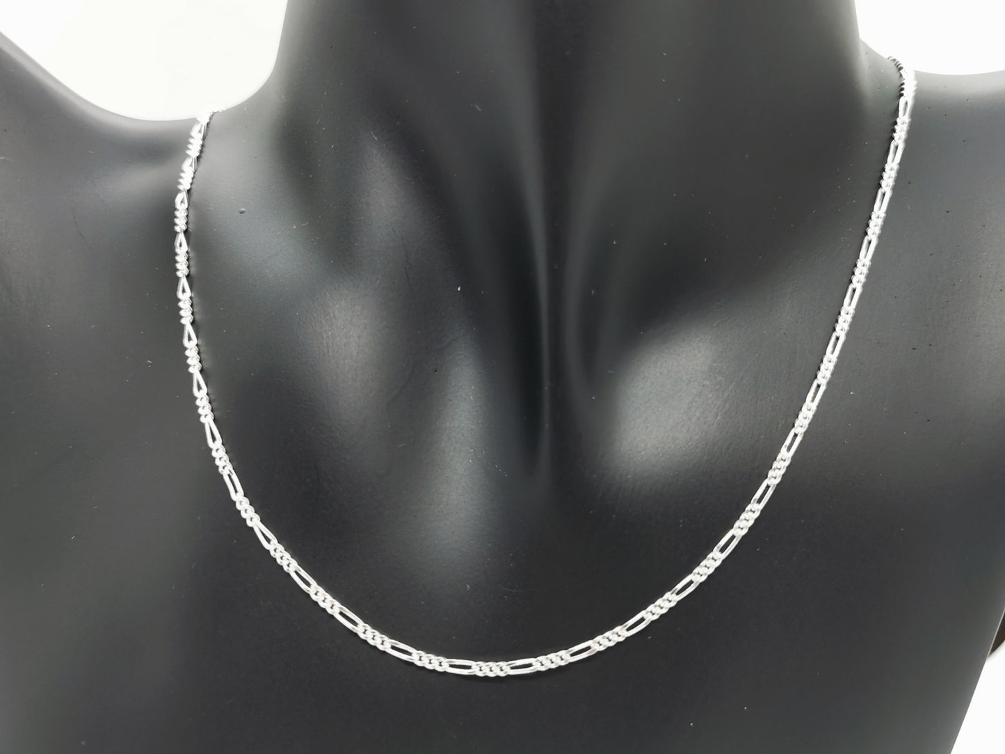 Sterling silver figgaro chain made to order