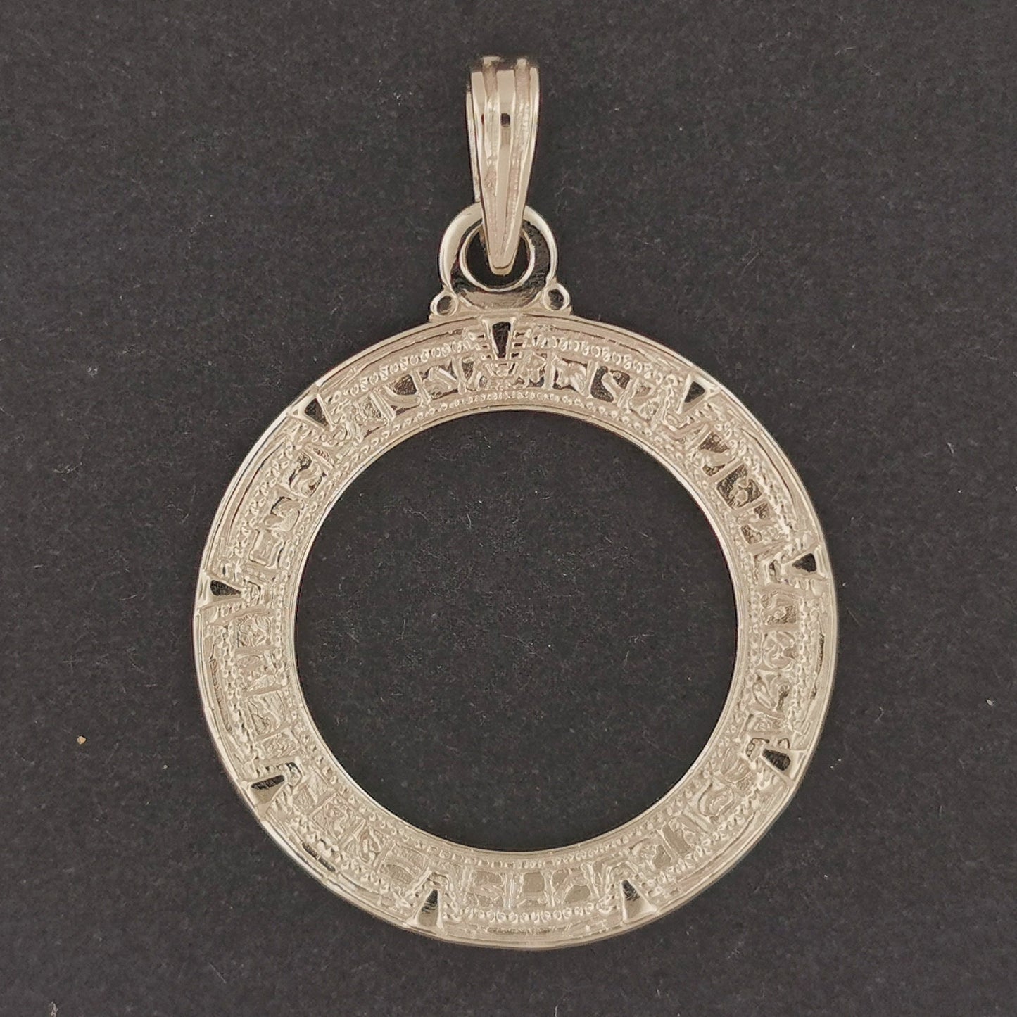 White Gold Stargate SG1 Pendant, Earth Stargate Pendant, Stargate jewelry, Stargate SG-1, stargate necklace replica