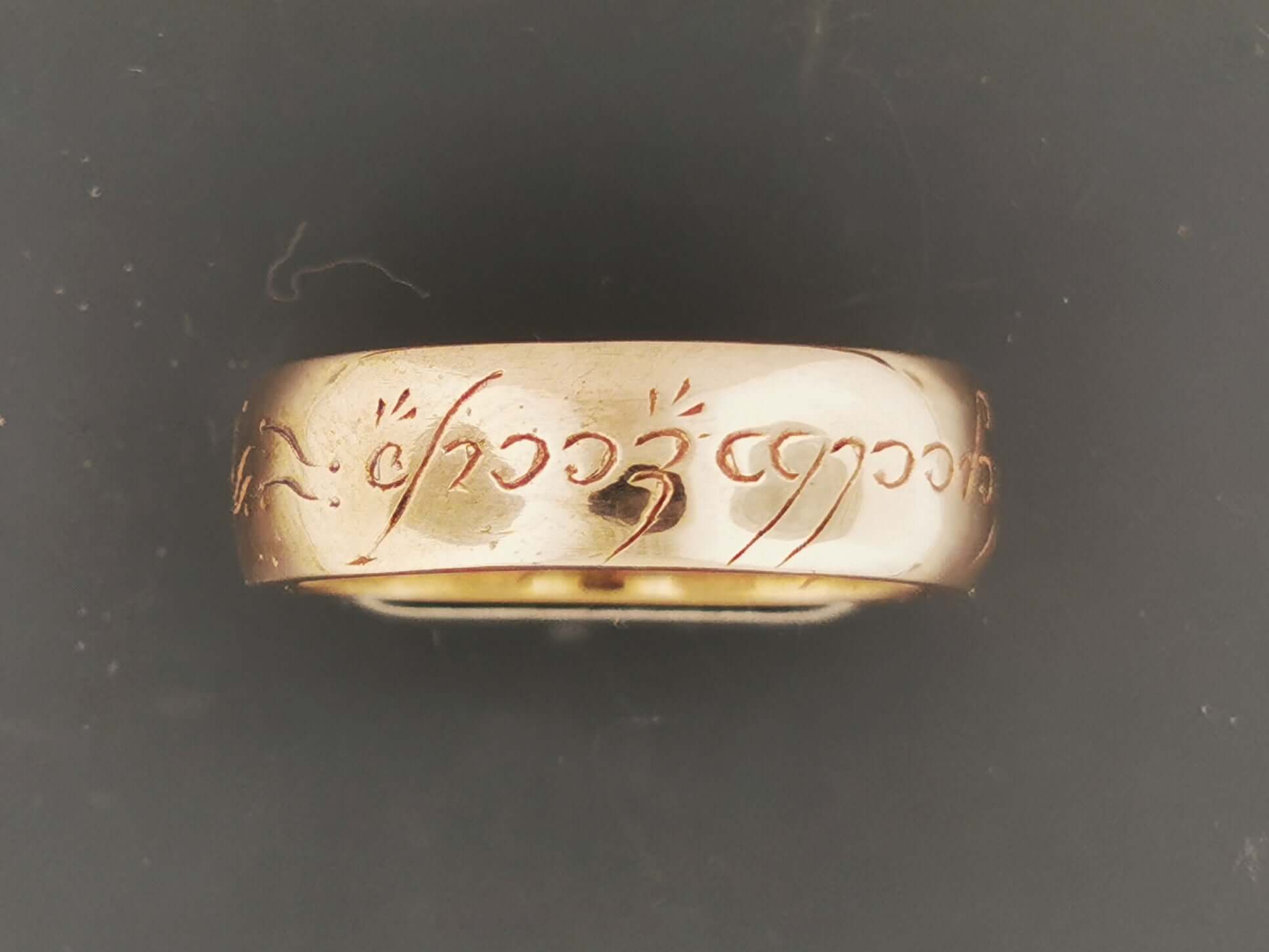 Elvish Ring in Antique Bronze, bronze elvish wedding band