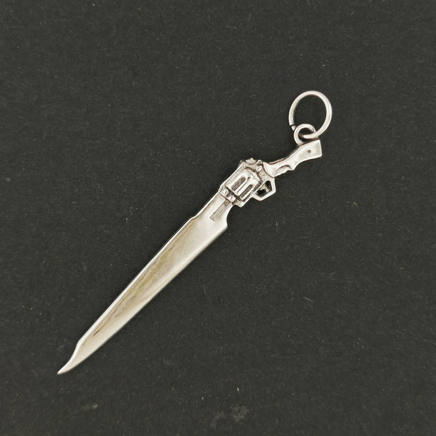 Final Fantasy 8 Gunblade Pendant in Stainless Steel, FF8 Squall Pendant, Final Fantasy VIII Pendant, Final Fantasy Jewelry, Final Fantasy Earrings, FF8 stainless steel pendant, FF8 Gunblade Necklace,  Stainless Steel Gunblade Pendant