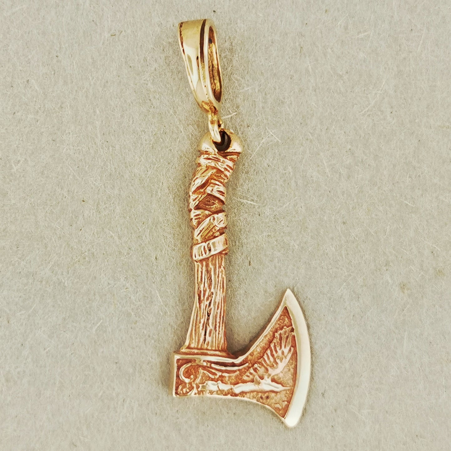 Small Axe Pendant in Sterling Silver or Antique Bronze