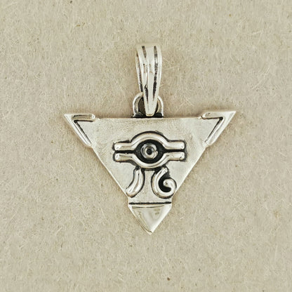 Yugi-Oh Millennium Puzzle in Sterling Silver, yu gi oh millennium pendant, yu-gi-oh millennium puzzle necklace, the millennium necklace, Silver anime necklace, yugioh pendant, Dual Monsters Pendant, Yugioh Silver Pendant, Egyptian Eye Pendant