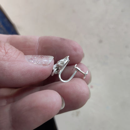 Screw-on for Non-Pierced earrings upgrade in Sterling Silver