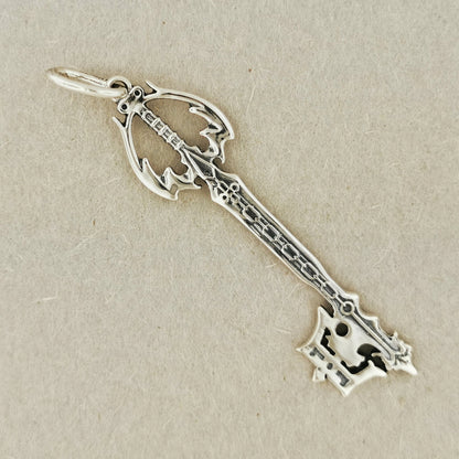 Kingdom Hearts Oblivion Keyblade Pendant in Sterling Silver or Antique Bronze