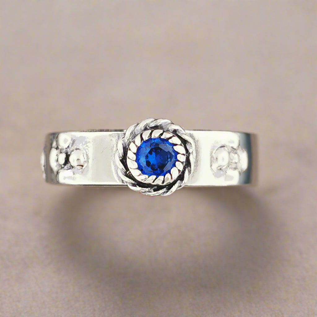 Howls Moving Castle Ring in Sterling Silver with Imitation Birthstone - Le Dragon Argenté