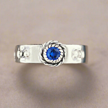 Howls Moving Castle Ring in Sterling Silver with Imitation Birthstone - Le Dragon Argenté
