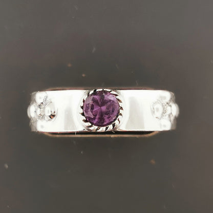 Braidless Howls Calcifer Ring in Sterling Silver with Imitation Birthstone, Howls Moving Castle Ring, Howl and Sophie Rings, Howl’s Moving Castle Birthstone Ring, Anime Gemstone Ring, Silver Calcifer Ring, Sterling Silver Anime Jewelry