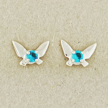 Legend of Zelda Navi Fairy Earrings in Sterling Silver