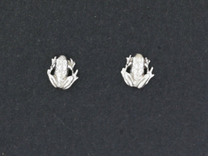 Gold Frog Earrings Made to Order - Le Dragon Argenté - animal earrings - animal jewelery - animal stud earrings