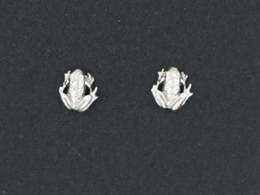 Gold Frog Earrings Made to Order - Le Dragon Argenté - animal earrings - animal jewelery - animal stud earrings