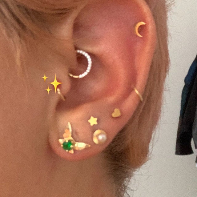 Gold Legend of Zelda Navi Fairy Earrings made to order